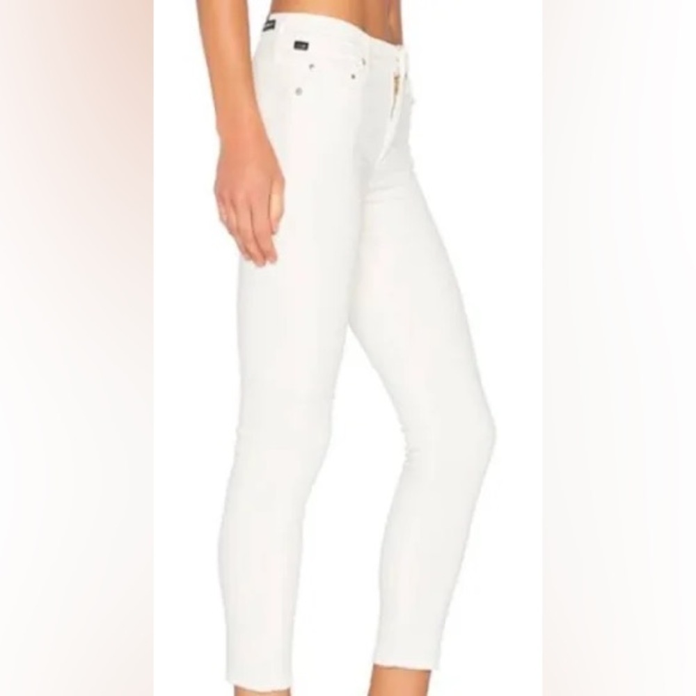 *CITIZENS OF HUMANITY* Off-White Rocket Crop High Rise Skinny Jeans Size 27